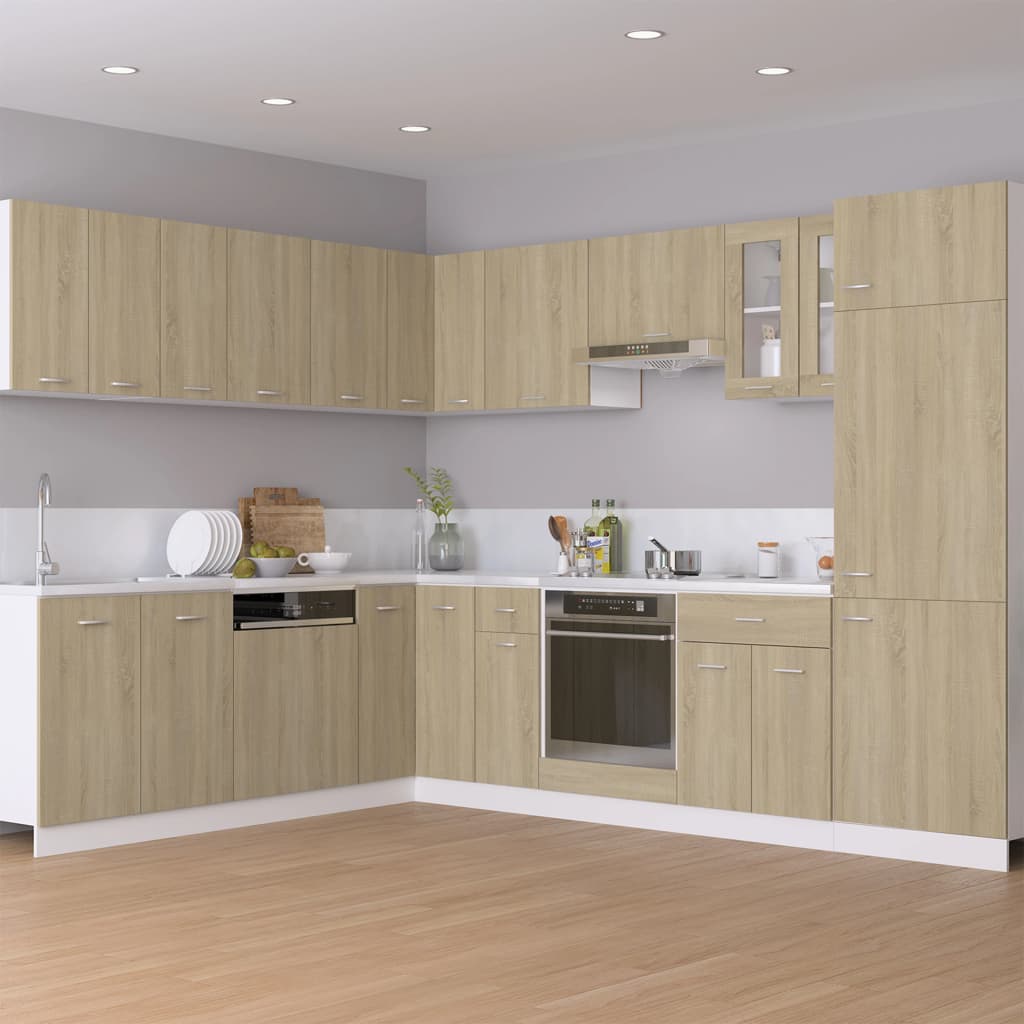 foto del prodotto armadio per forno rovere sonoma 60x46x81,5 cm in truciolato cod mxl 78055