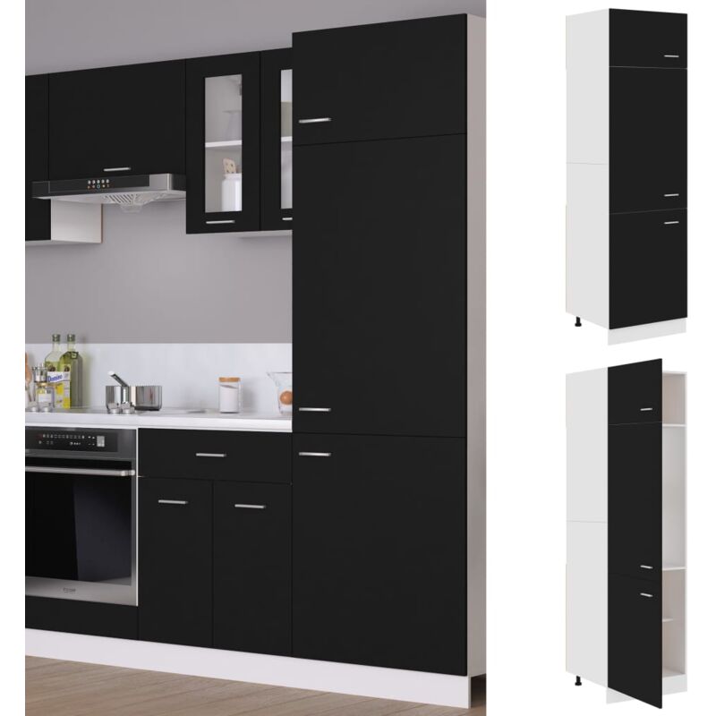 foto del prodotto armadio per frigo lyon nero 60x57x207 cm vidaxl