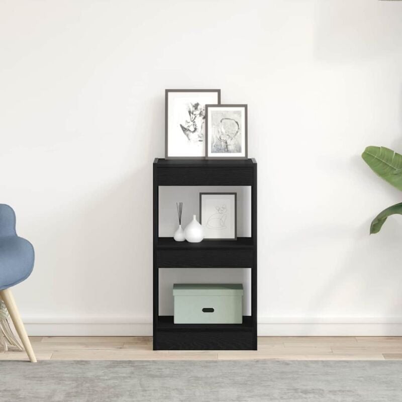 foto del prodotto armadio per libri rovere nero 40 x 30 x 71,5 cm vidaxl
