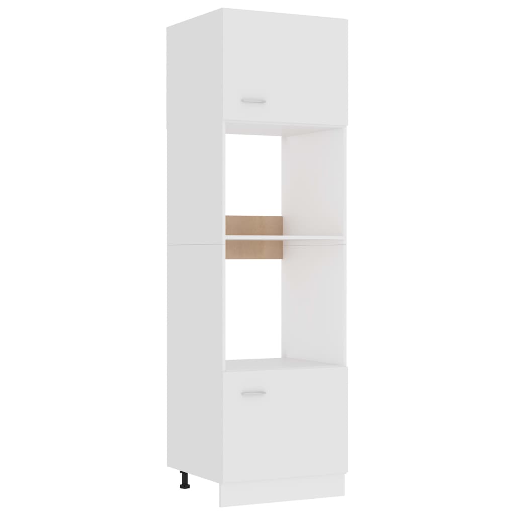 foto del prodotto armadio per microonde bianco 60x57x207 cm in legno multistratocod mxl 97160