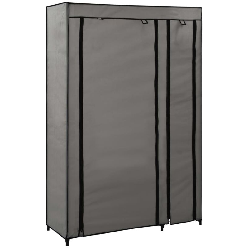 foto del prodotto armadio pieghevole grigio 110x45x175 cm in tessuto vidaxl