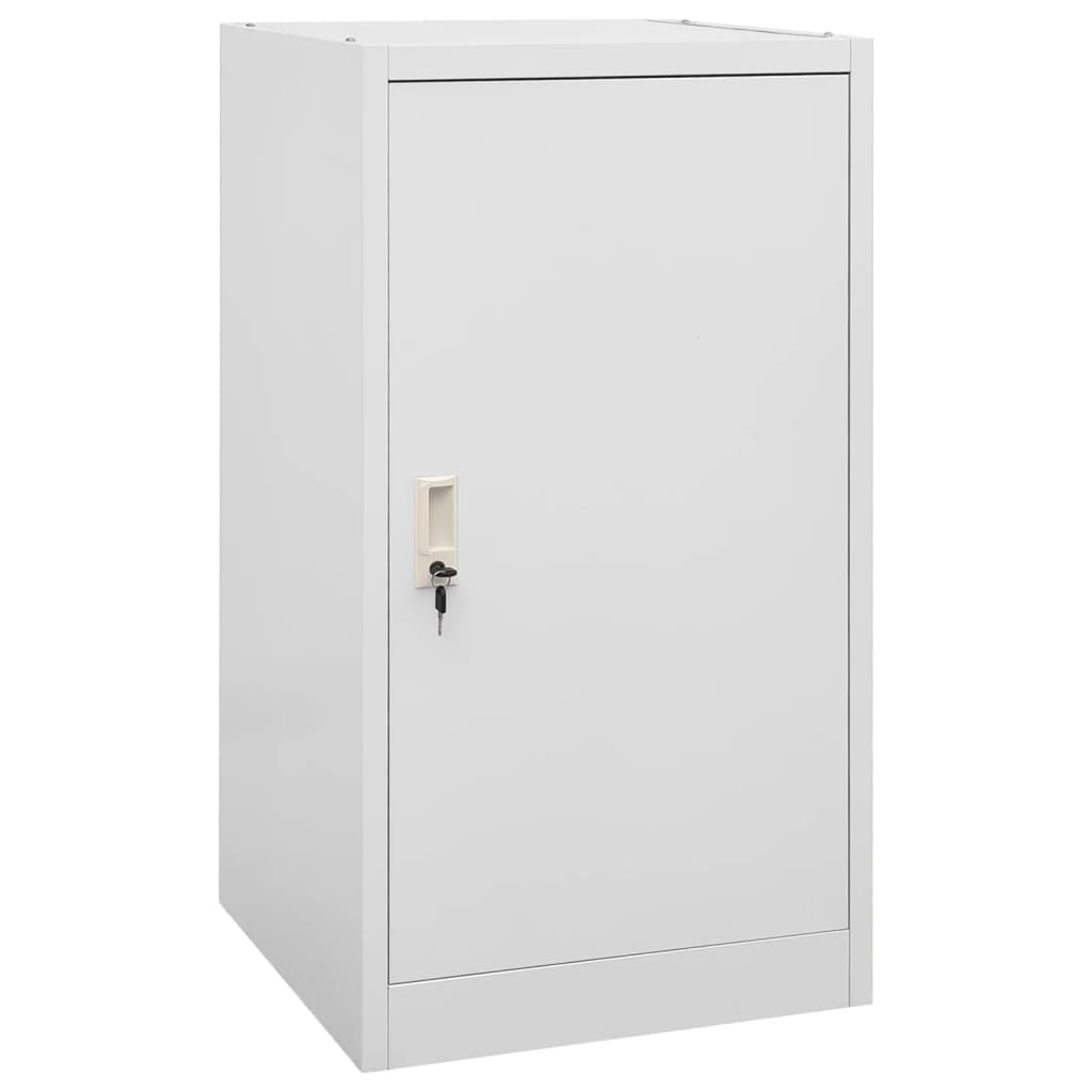 foto del prodotto armadio porta sella grigio chiaro 53x53x105 cm in acciaio