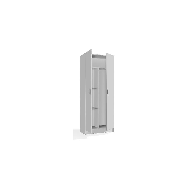 foto del prodotto armadio portascope 2 ante bianco