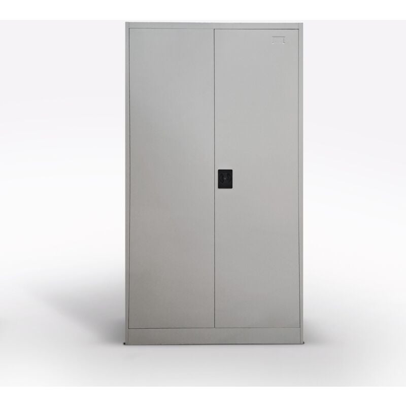 foto del prodotto armadio portascope in ferro cm 90x45 h. 180 grigio