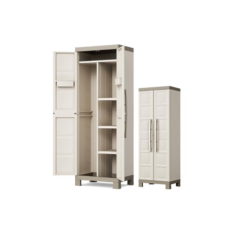 foto del prodotto armadio resina keter excellence portascope l65 p45 h182cm beige tort.