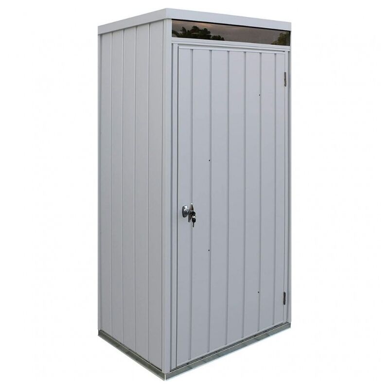 foto del prodotto armadio ripostiglio palladium high store 98,1x77x196 cm a una porta da esterno di colore grigio