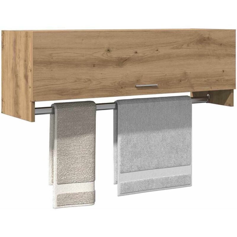 foto del prodotto armadio rovere artigianale 100x32,5x35 cm in truciolato vidaxl