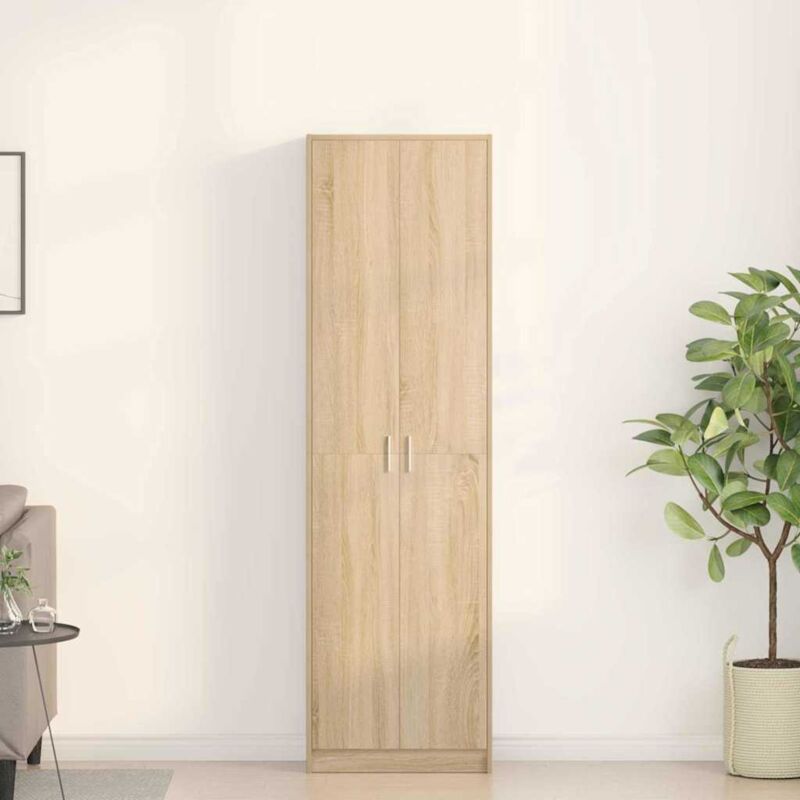foto del prodotto armadio rovere sonoma 55x25x189 cm legno ingegnerizzato vidaxl