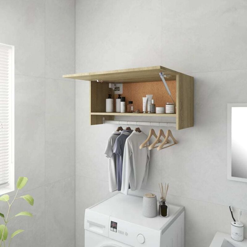 foto del prodotto armadio rovere sonoma 70x32,5x35 cm in legno multistrato vidaxl