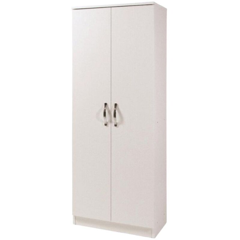 foto del prodotto armadio scarpiera 2 ante e 5 ripiani gabriella 180 colore bianco frassinato