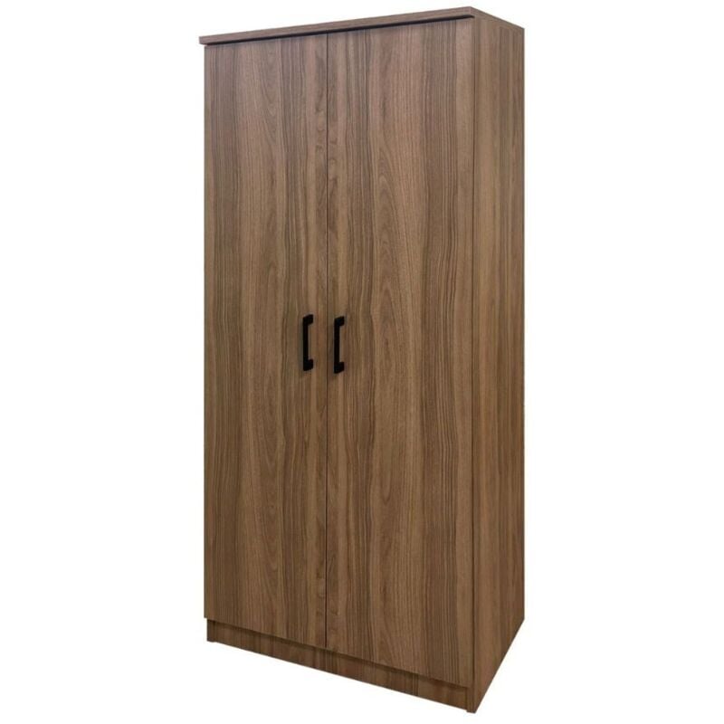 foto del prodotto armadio scarpiera con 2 ante e 5 ripiani colore noce 71x182h cm gabriella