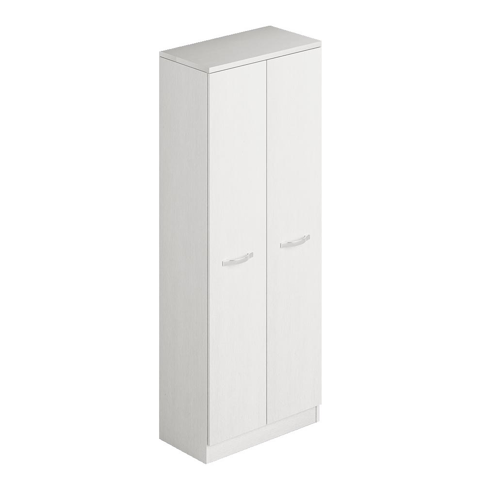 foto del prodotto armadio scarpiera multiuso bianco due ante con portascope cm h182x71x38
