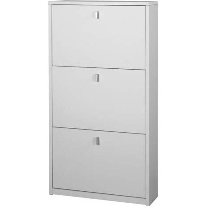 foto del prodotto armadio scarpiera slim con 3 ripiani a ribalta.