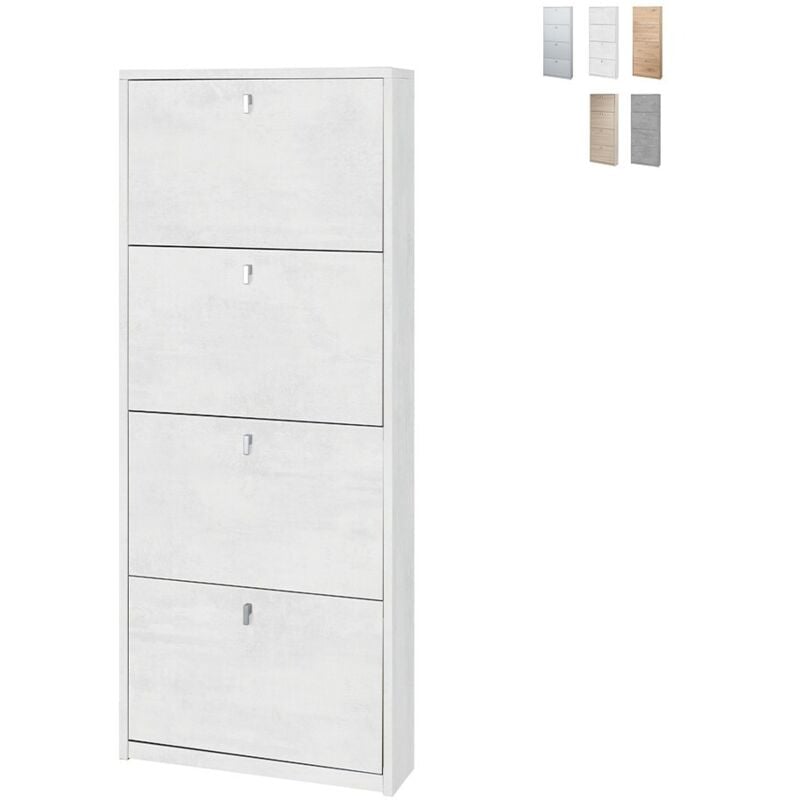 foto del prodotto armadio scarpiera slim con 4 ripiani a ribalta.