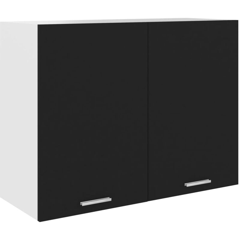 foto del prodotto armadio sospeso nero 80x31x60 cm in truciolato