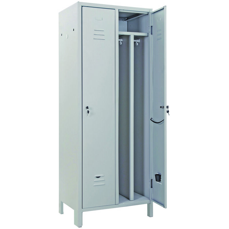 foto del prodotto armadio spogliatoio sporco pulito slim a due ante montato cm.68,5x50x180h
