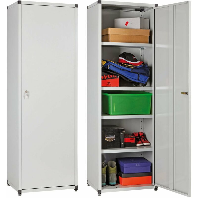 foto del prodotto armadio tuttopiani in metallo montaggio rapido casa ufficio 60x44xh183 cm maxi 60g bizzotto
