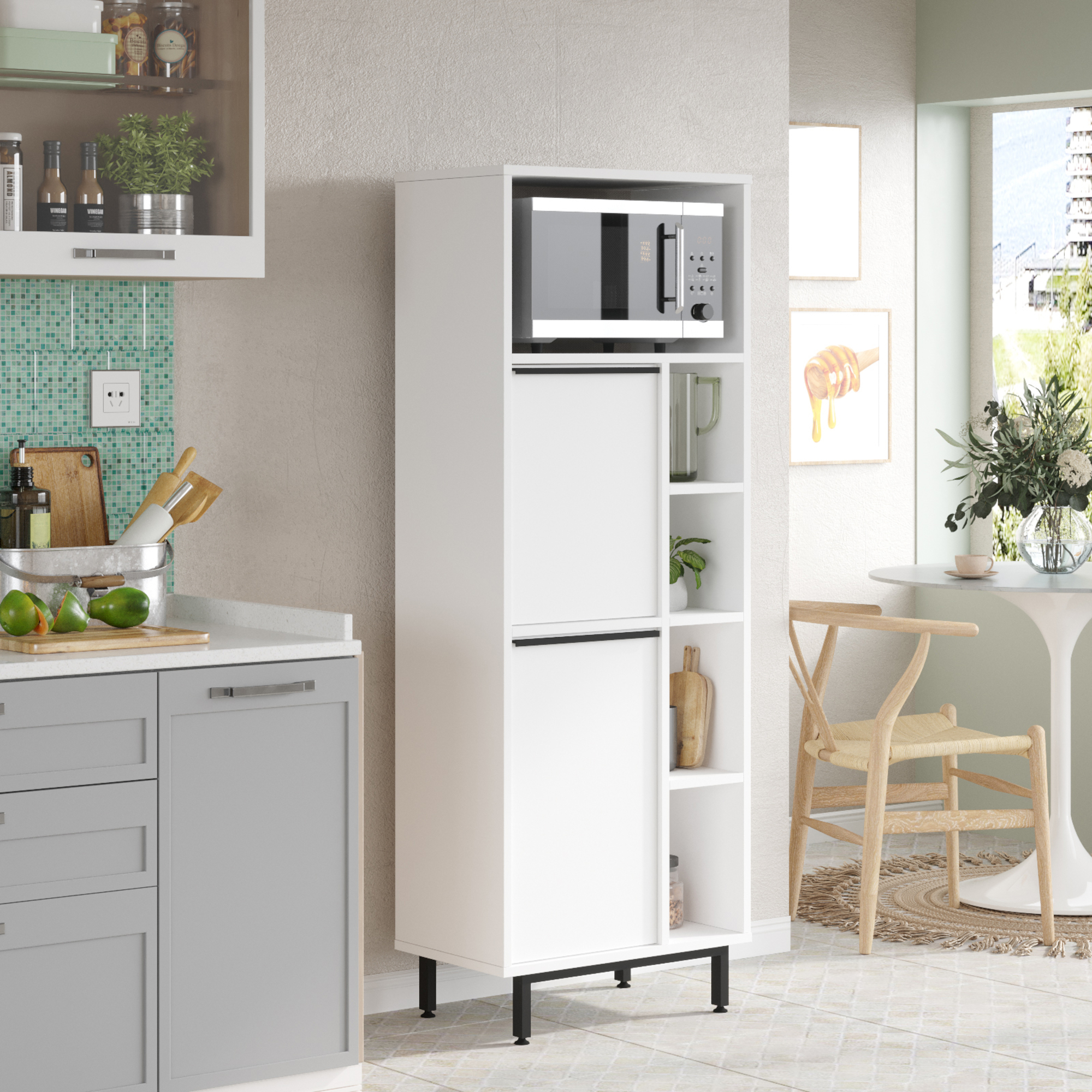 foto del prodotto armadio vesanto mobile contenitore 162 x 60 x 36 cm bianco en.casa 