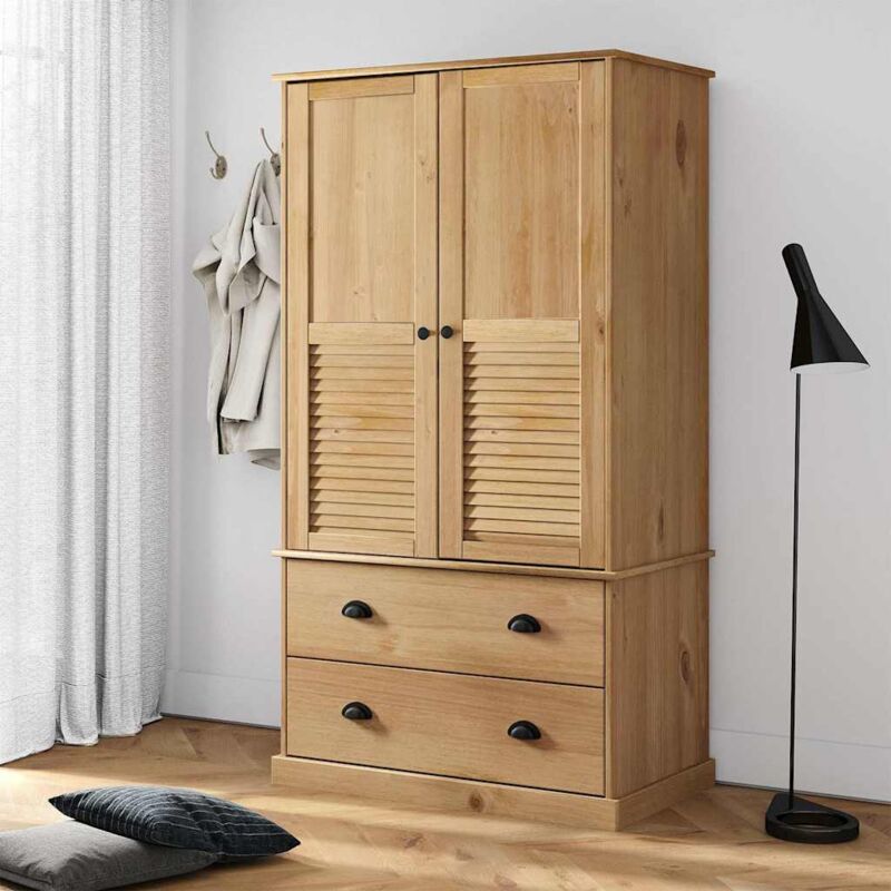 foto del prodotto armadio vigo 90x55x170 cm in legno massello di pino vidaxl