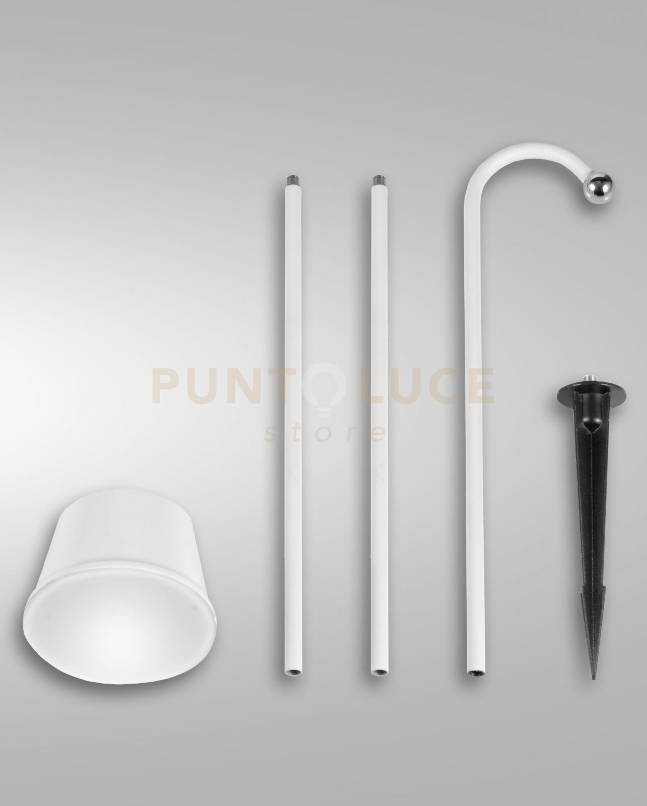 foto del prodotto armanda kit garden bianco a led 3w 3000k 320lm dimmerabile e orientabile ricaricabile ip54