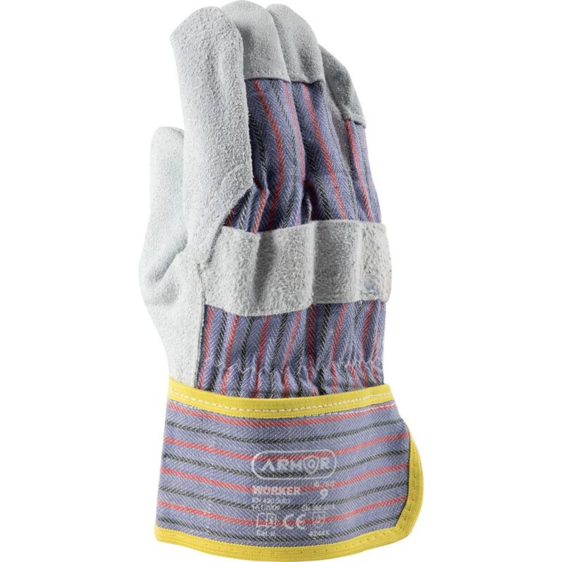 immagine 0 del prodotto armor guanti worker in pelle o crosta di bovino con dorso in cotone taglia 9