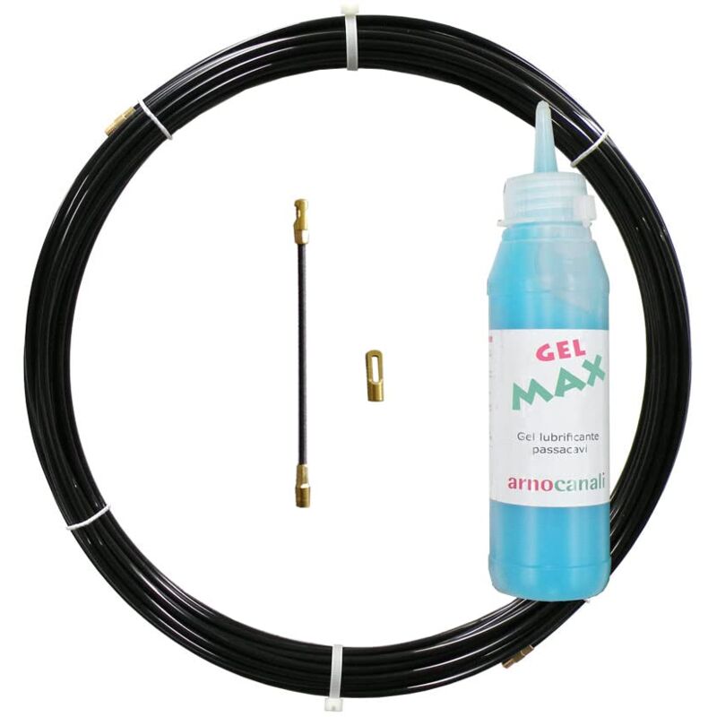 foto del prodotto arnocanali kitan410 kit sonda monofilare in nylon perlon 4 mm, lunghezza sonda 10 metri e liquido scivolante, 150 ml