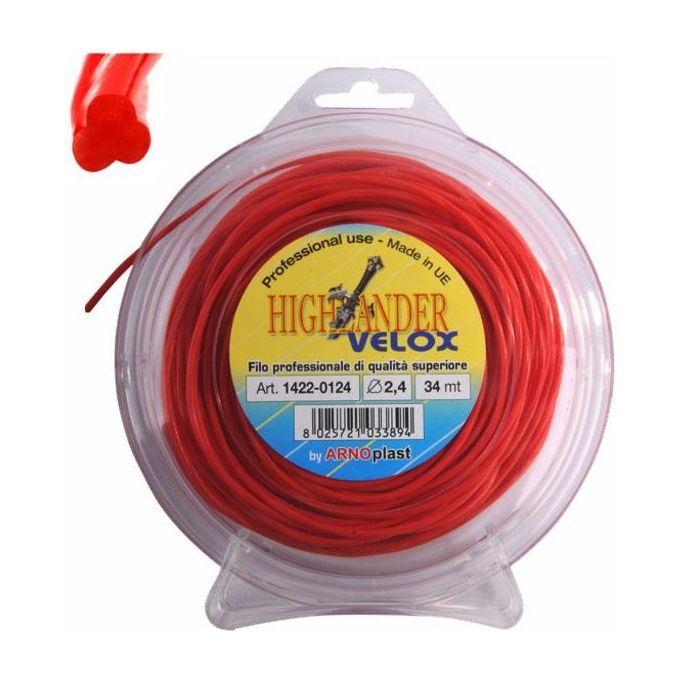 foto del prodotto arnoplast filo nylon trilobato mm 3,9 m 25 highlander