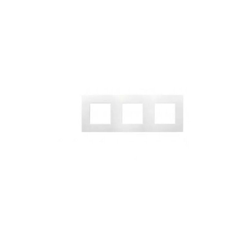 foto del prodotto arnould 60882 placca tripla orizzontale o verticale interasse 71 bianco espace lumi re