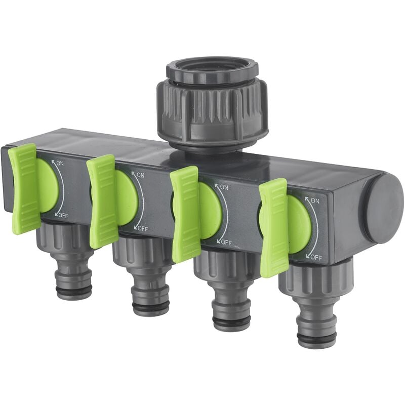 foto del prodotto aroz - sdoppiatore 4 uscite automatico in plastica femmina 1'' - 3 4''