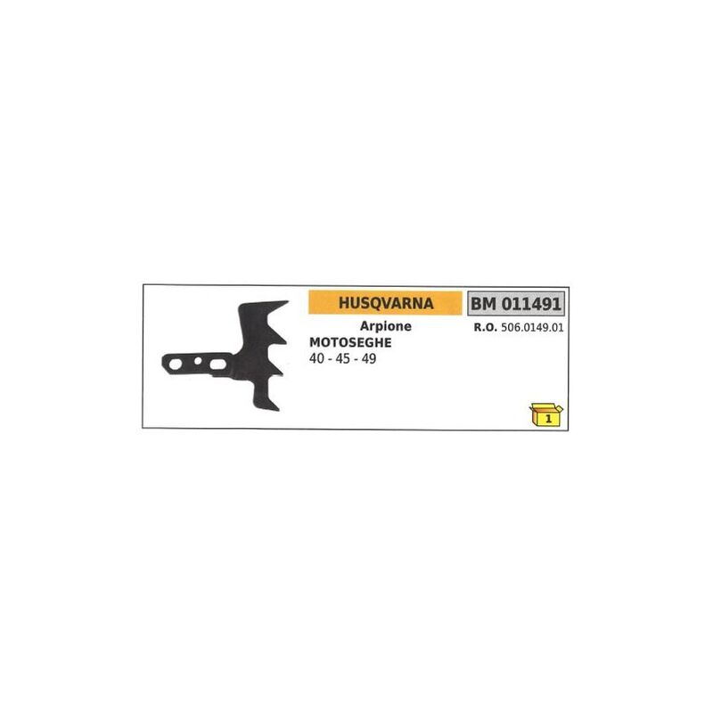 foto del prodotto arpione husqvarna per motosega 40 45 49 compatibile 011491 506014901