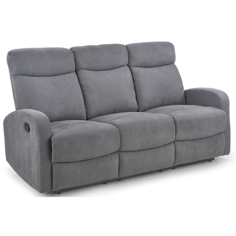foto del prodotto arredamento1 divano reclinabile houston 1099, grigio, 79x180x95cm, arazzo