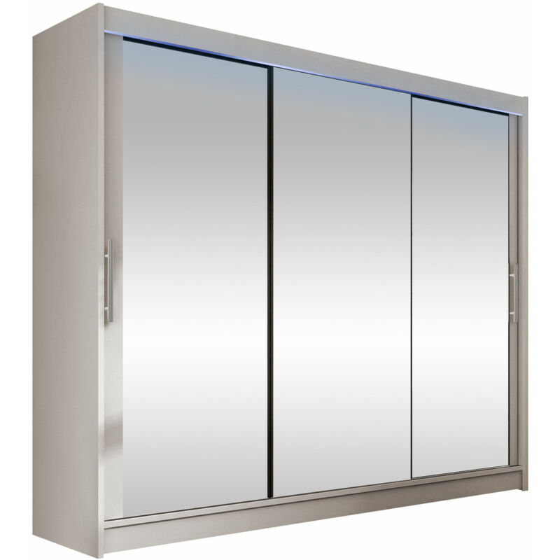 foto del prodotto arredamento1 guardaroba closico 119, cachemire, 215x250x58cm, porte guardaroba scorrevoli, numero di ripiani 0, led con
