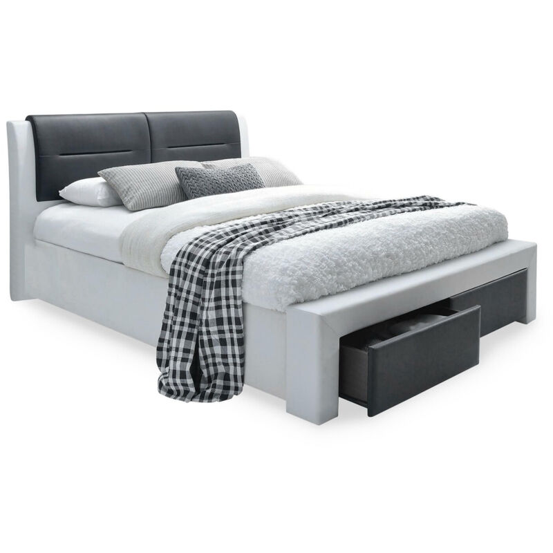 foto del prodotto arredamento1 letto houston 1580 , doppio, 140x200, eco pelle, con, 152x225x99cm