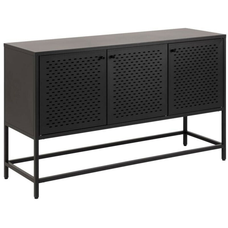 foto del prodotto arredamento1 madia norsica teruva 114, nero, 75x125cm, il numero di porte 040cm, metallo