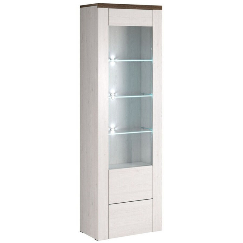 foto del prodotto arredamento1 scaffale salelbo 102, larice cipolla tartufo quercia, con porte, chiuso, vetro, truciolare laminato, il numero di porte 0, numero