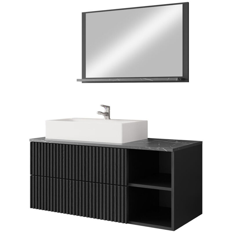 foto del prodotto arredamento1 set bagno ophruvi 103, nero