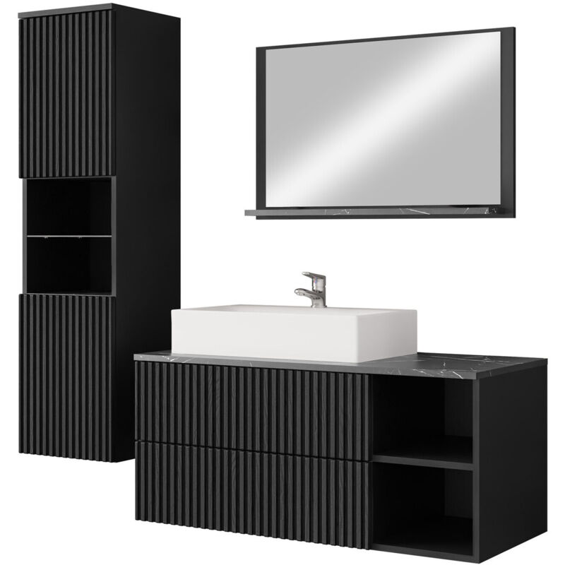 foto del prodotto arredamento1 set bagno ophruvi 104, nero