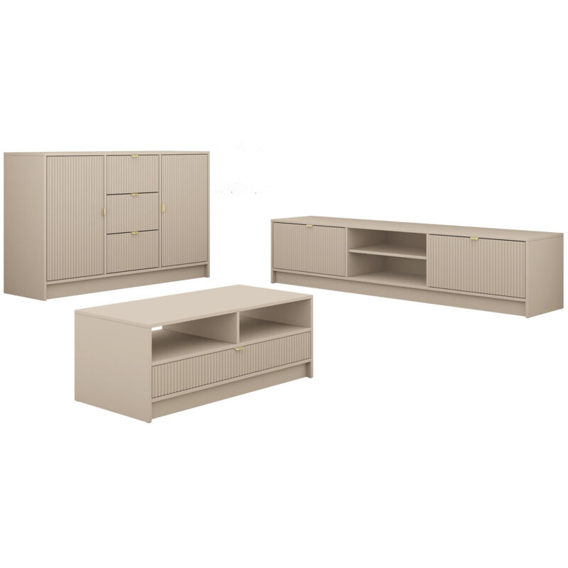 foto del prodotto arredamento1 set mobili soggiorno comfivo larmire 107, beige