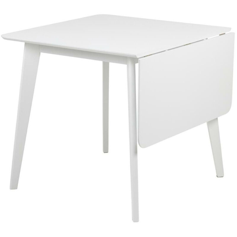foto del prodotto arredamento1 tavolo norsica 484, bianco, 76x80x80cm, con, impiallacciatura di legno naturale, legno