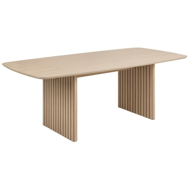 foto del prodotto arredamento1 tavolo norsica 852, rovere chiaro, 75x105x220cm, senza, impiallacciatura di legno naturale, impiallacciatura di legno naturale,