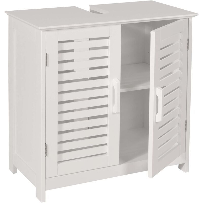 foto del prodotto arredo bagno sottolavabo armadietto hhg 370 60x60x30cm bambu legno bianco