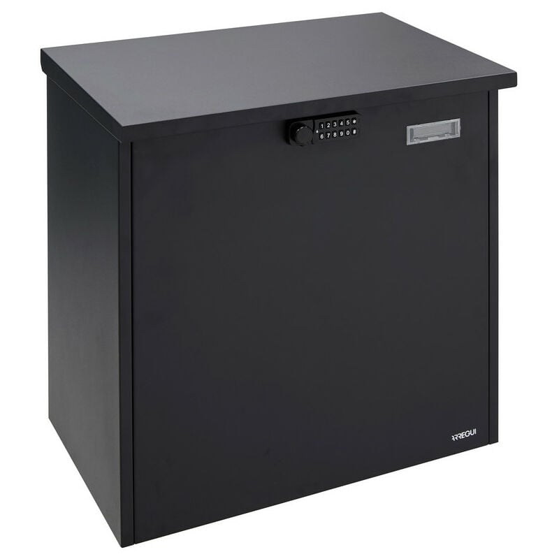 foto del prodotto arregui bigpack base electronic ep2104e cassetta postale per pacchi con apertura elettronica, cassetta pacchi grandi 47x46x24 cm nero