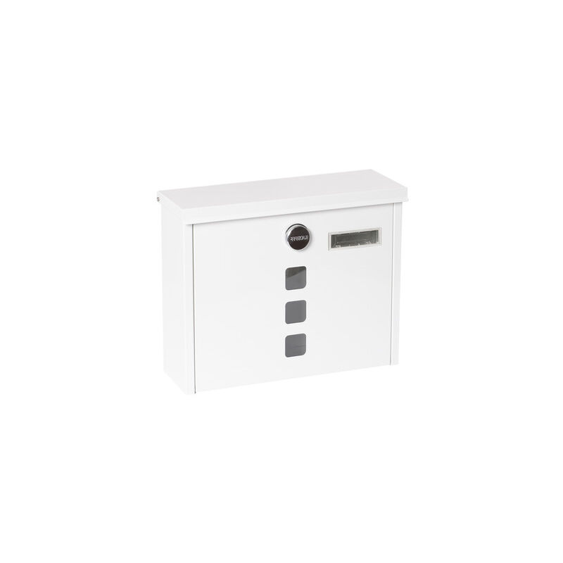 foto del prodotto arregui chance e7101 cassetta postale in acciaio, formato m din a4 , cassetta della posta con serratura coperta e portanome, facile de montare,