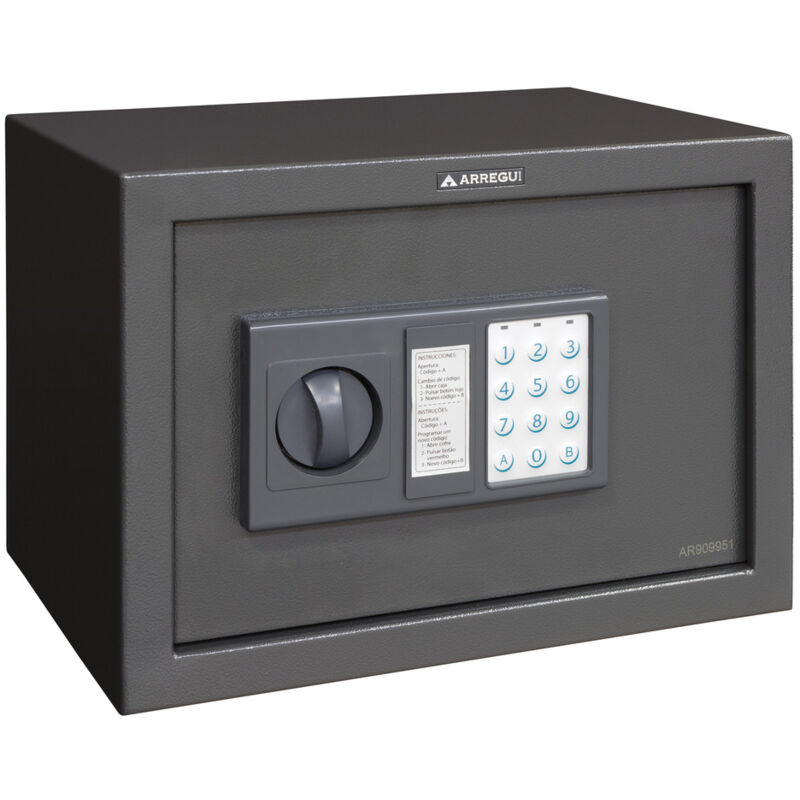 foto del prodotto arregui class t20eb cassaforte in acciaio con serratura elettronica, cassaforte a mobile per abitazioni, tastiera con codice programmabile, con
