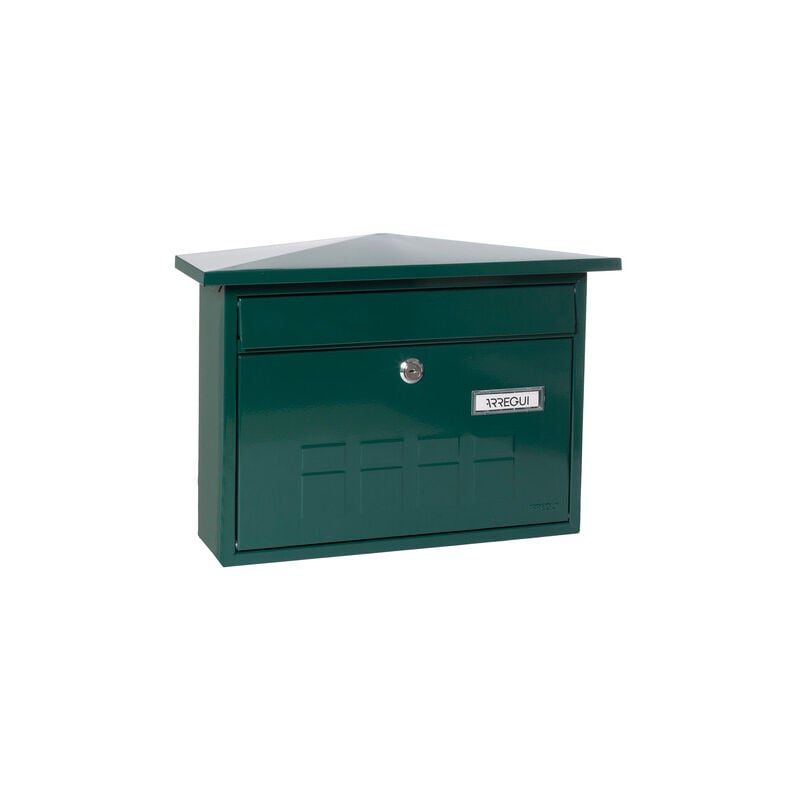 foto del prodotto arregui deco e5703 cassetta postale individuale in acciaio, cassetta della posta da parete, fondo stretto, dimensione m din a4 e riviste , facile