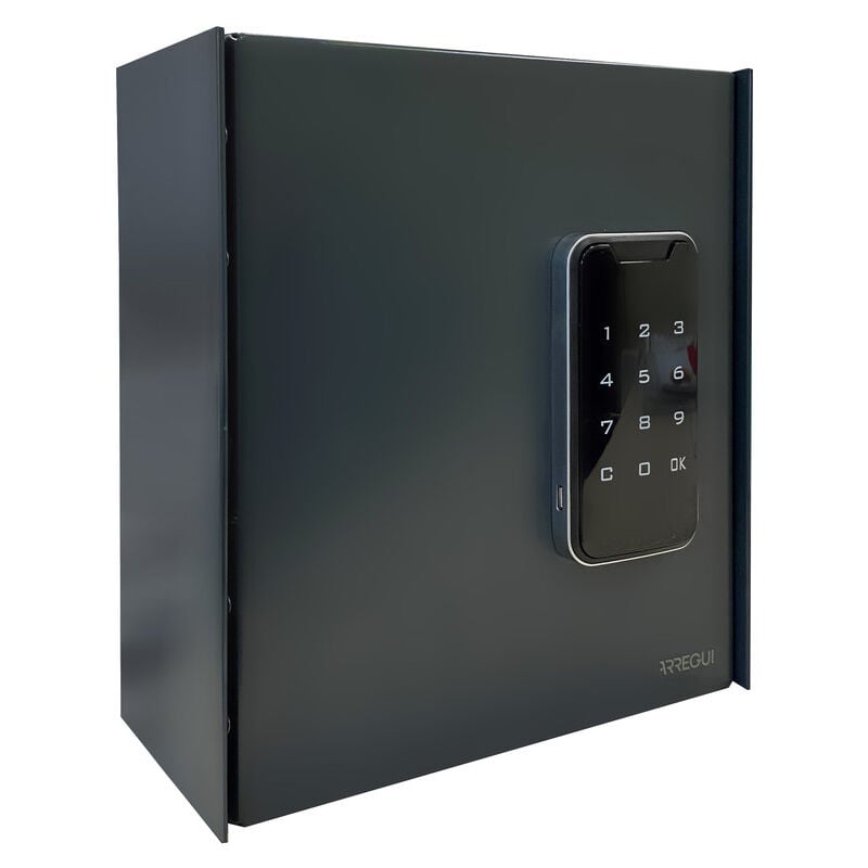 foto del prodotto arregui keypro plpro14 armadietto per chiavi con 14 ganci serratura elettronica armadio di sicurezza per chiavi in acciaio facile installazione a