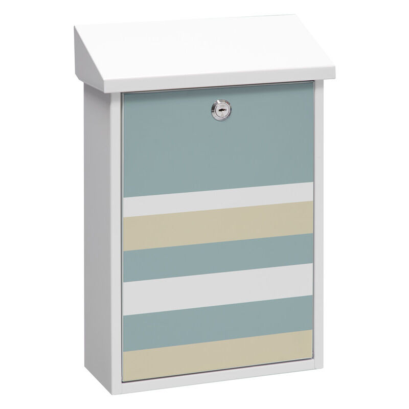 foto del prodotto arregui premium e5601 str cassetta postale individuale in acciaio con serigrafia decorativa lines , cassetta della posta da parete, dimensione m