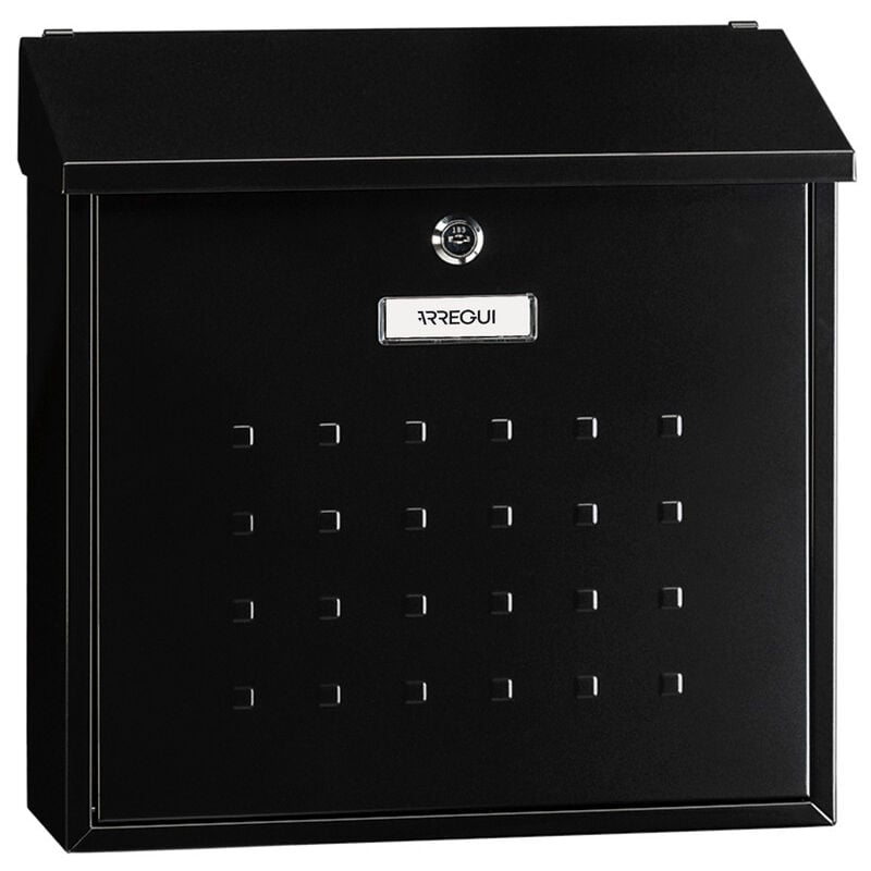 foto del prodotto arregui premium maxi e5614 cassetta postale individuale in acciaio, di grandi dimensioni, cassetta della posta da parete, dimensione l riviste e