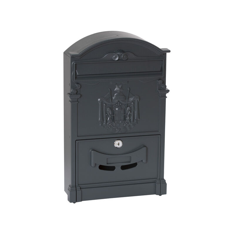 foto del prodotto arregui residencia d 2151 ga cassetta postale individuale di stile classico in alluminio, dimensione m din a4 e riviste , grigio antracite