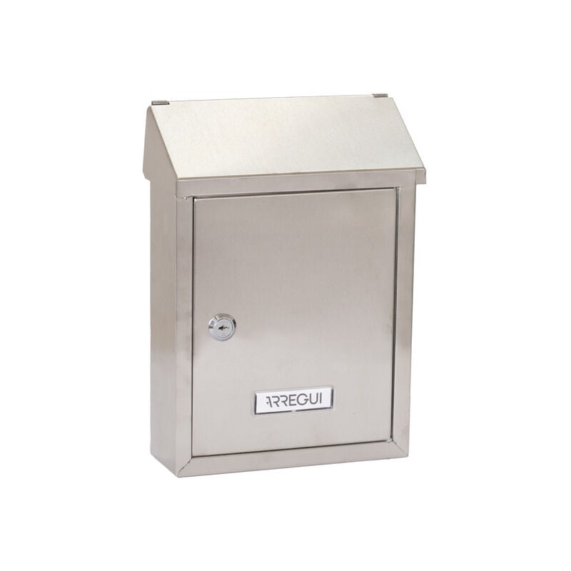 foto del prodotto arregui smart e5727 cassetta postale individuale in acciaio inossidabile, cassetta postale o raccogliposta, con 2 feritoie, cassetta postale da